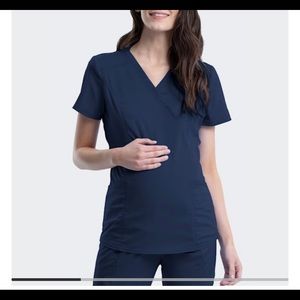 Cherokee work wear maternity scrub set Navy
